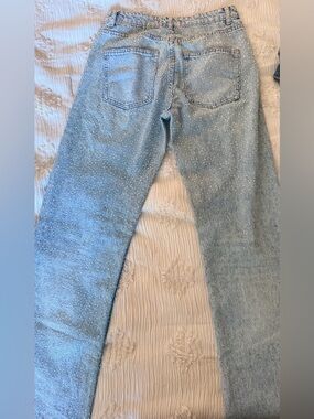 Zara Light Blue Washed Denim Jeans